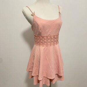 Customized blush pink B Darlin  Mini Dress